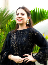 Lawn 3PC Embroidered Shirt with Organza Embroidered Dupatta- 5012
